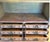 Late 20th Century Vintage Dupuis Mexico Artisan Carved Distressed Pine Hutch & Buffet Cabinet For Sale - Image 5 of 6