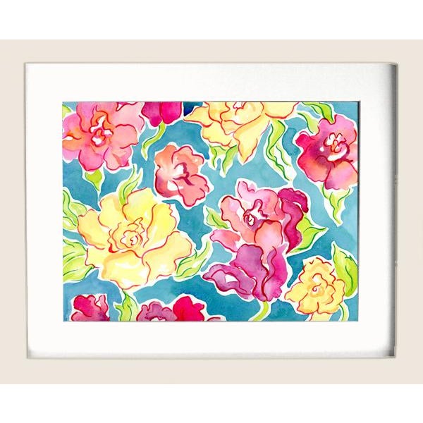 Watercolor Floral Original Contemporary Painting by Kathleen Ney For Sale - Image 4 of 4