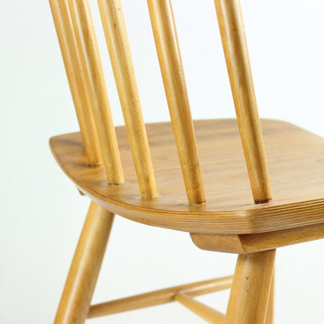 Mid-Century Oak Chair, 1975 For Sale - Image 10 of 16