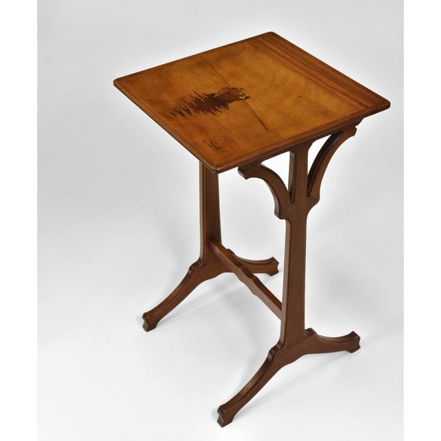 Wood Art Nouveau Seascape Boats Nesting Tables by Emile Gallé, 1900s, Set of 4 For Sale - Image 7 of 18