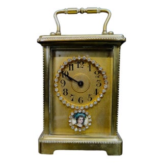 Vintage 19th Century French Carriage Clock For Sale