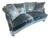 Like New Blue Velvet Massoud Loveseat For Sale