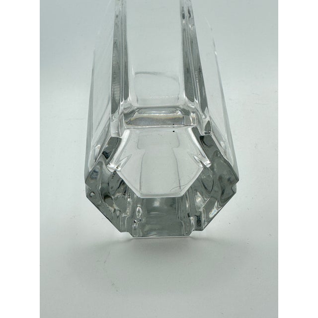 Mikasa Vintage Mikasa Sculptural Crystal Vase For Sale - Image 4 of 6