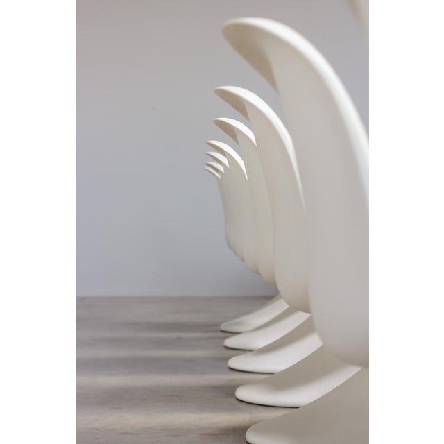 White Dining Chairs Vitra by Verner Panton for Vitra, 1990s, Set of 8 For Sale - Image 8 of 11