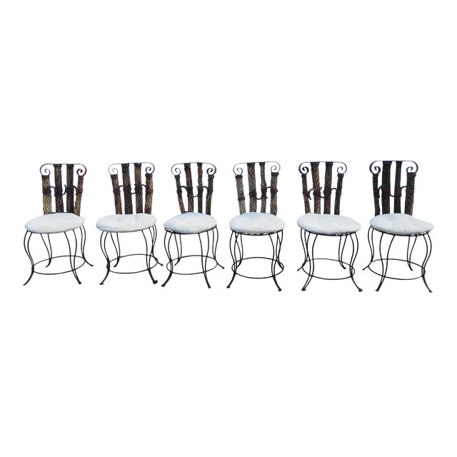 Western Style Set Of Six Horse Shoe Metal And Wood Dining Chairs Chairish Entertain + inspire your guests with endless style, quality and function.