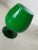 Mid-Century Modern Mid-Century Modern Italian Cased Glass Green Snifter For Sale - Image 3 of 4