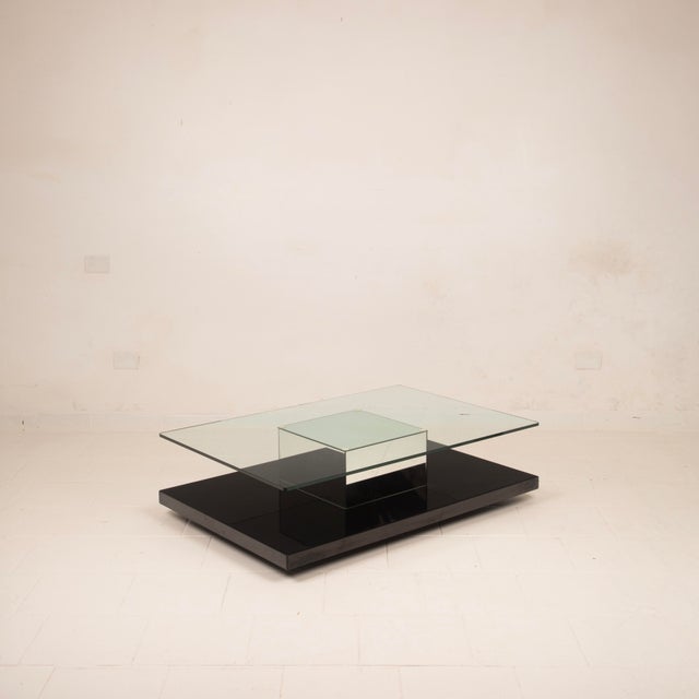 Mid-Century Modern Italian Black Lacquer Coffee Table from Cidue, 1970 For Sale - Image 18 of 18