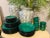 Ceramic 36 French Varages Jade Green Dishes Set For Sale - Image 7 of 11