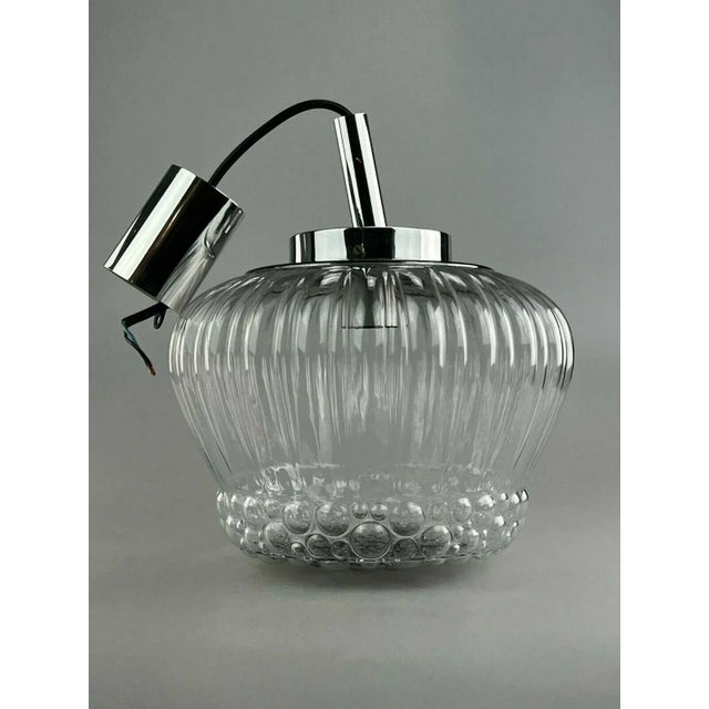 60s 70s lamp hanging lamp ball lamp bubble chrome glass Space Age design Item: ceiling lamp Manufacturer: Condition: good...