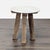 Rustic Anthropologie Marble Top Side Table For Sale - Image 3 of 6