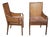 Palecek Hollywood Regency Style Double Cane Upholstered Armchairs For Sale