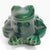 Mid-Century Modern Vintage French Green Frog Ashtray Catchall Dijon For Sale - Image 3 of 12