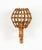 Wood Mid-Century Rattan and Bamboo Wall Sconce in the style of Louis Sognot, 1960s For Sale - Image 7 of 9