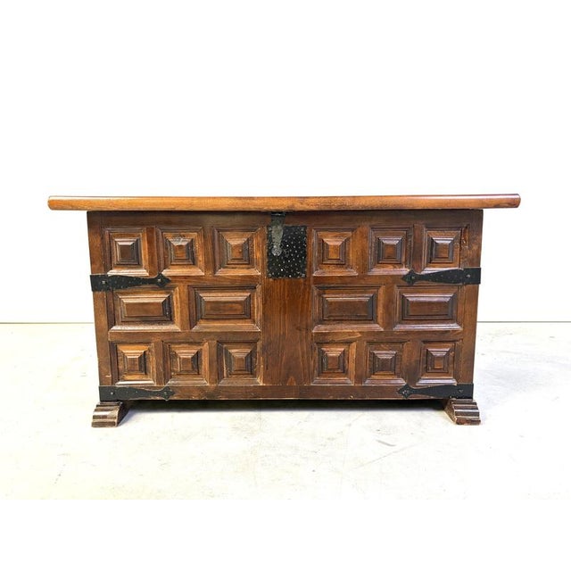 Vintage Spanish Storage Chest, 1950s For Sale - Image 13 of 14