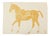 Polo Pony Alpaca Throw Blanket - Gold and Ecru For Sale