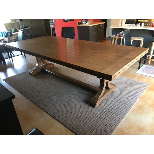 Fremarc Wood Dining Table With Self Storing Leaves Chairish