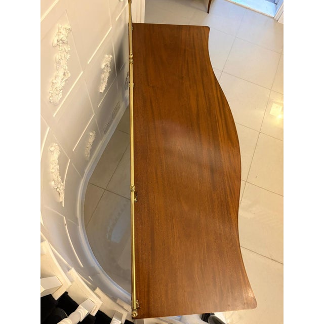 Antique Edwardian Figured Mahogany Serpentine Sideboard, 1900 For Sale - Image 6 of 15