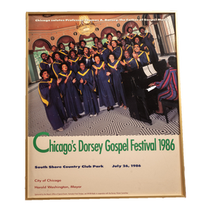 Framed Dorsey Gospel Festival Poster