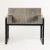 A contemporary, Bauhaus inspired armchair. Solid Teak seat with Grey Wire Brushed Finish to expose the grain. Powder-...