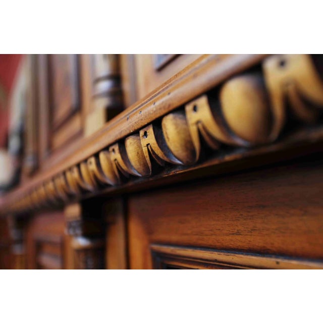 Neoclassical Cabinet Decorated with Carvings For Sale - Image 6 of 8