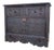 Spanish Renaissance Carved Cabinet with Drop-Front Door and Two Drawers, 1880s For Sale