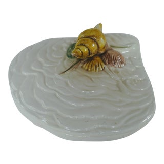 1950s Italian Hand-Painted Clamshell Tureen For Sale