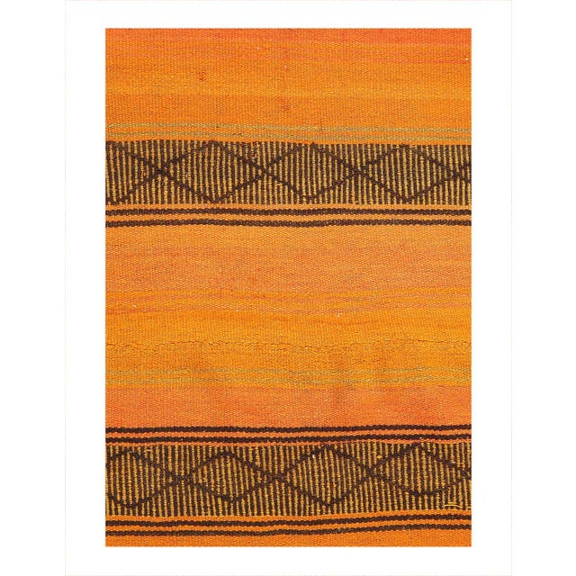 Turkish Kilim Handmade Hand-woven. Lamb's Wool on a Wool Foundation. Hand-Spun Wool Rug. Vegetable Dyed. D14892