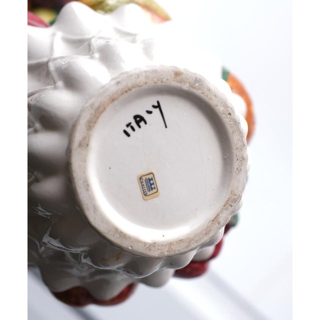 Italian Ceramic Fruit Baskets by Bassano Zortea, Italy, 1958, Set of 2 For Sale - Image 10 of 14