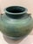 Mexican 1981 Signed Diaz Studio Pottery Monumental Vase in Matte Green Glaze For Sale - Image 3 of 8
