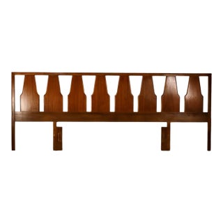 Young Manufacturing Sculptural Vintage Mid Century Modern King Headboard C. 1960s For Sale