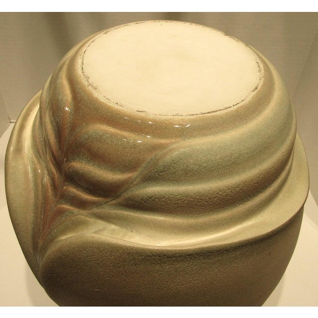 Large and Rare Porcelain Lidded Vessel / Pot Signed Wayne Fischer Circa 1980s For Sale - Image 4 of 17