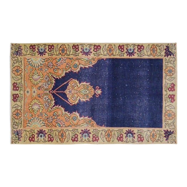 Vintage Turkish Anatolian Hand Knotted Wool Rug, 2'3x4 For Sale