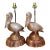 Vintage Glazed Ceramic Pelican Lamps - A Pair For Sale
