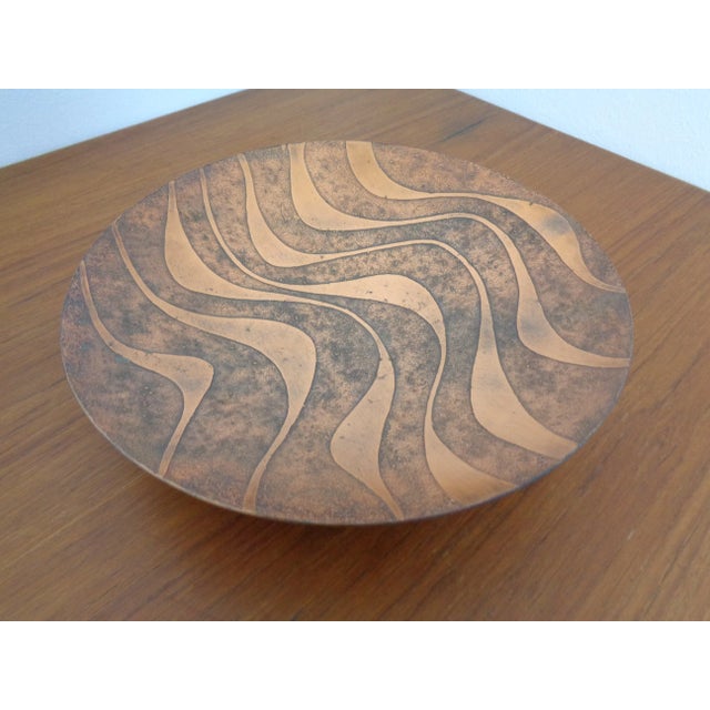 1960s Psychedelic Copper Bowl, 1960s For Sale - Image 5 of 7
