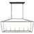 Chapman & Myers for Visual Comfort Signature Darlana Large Linear Lantern in Aged Iron For Sale