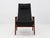Ruster Lounge Chair by Yngve Ekström in Black Leather, Sweden, 1956 For Sale - Image 4 of 13