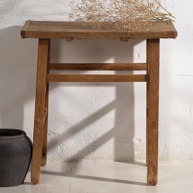 Antique Primitive Style Console Table, 1920s For Sale - Image 14 of 15