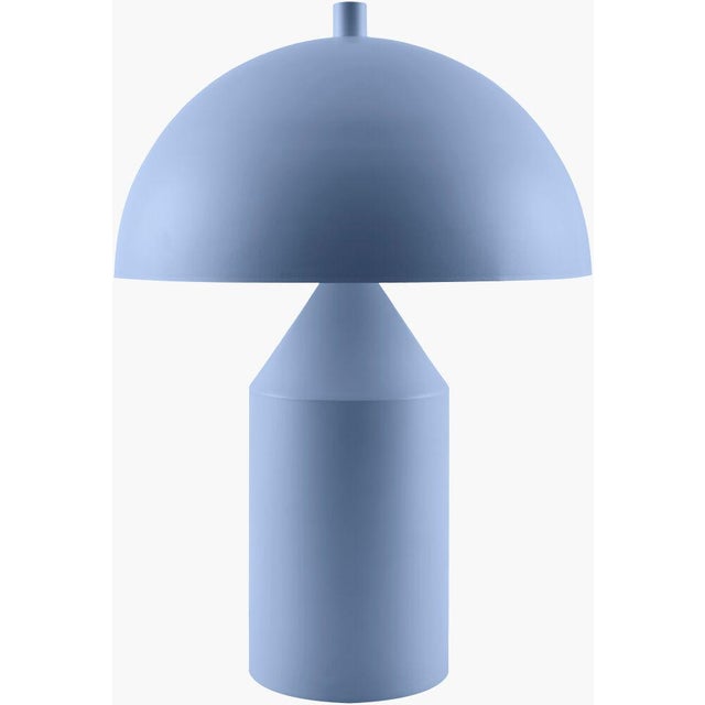 Rustic Elder Accent Table Lamp Blue For Sale - Image 3 of 3