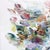 Breath of Flowers - Original Large Textured Abstract Floral Acrylic Painting For Sale In Los Angeles - Image 6 of 9