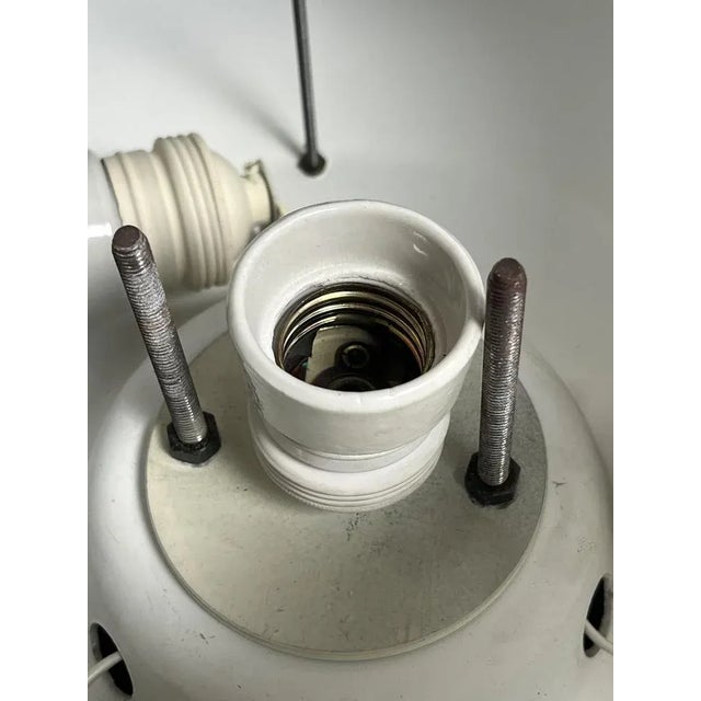 Gray Mid-Century Ceiling Light, Italy, 1950s For Sale - Image 8 of 9