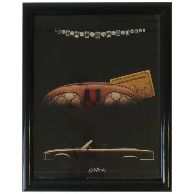 1980s Maximalism Wall Art Picture With Gucci, Mercedes and Diamonds For Sale - Image 12 of 12