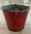 Traditional Vintage Mid-Century Red Painted Fire Bucket For Sale - Image 3 of 9