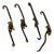 Monkey Hooks in the style of Walter Bosse, 1950s, Set of 4 For Sale
