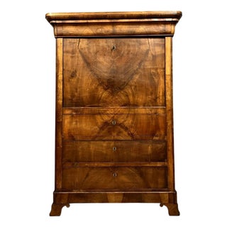 Louis Philippe Mahogany Secretary, 1830s For Sale