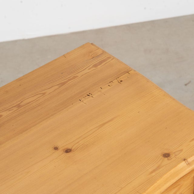 Brown 19th Century Danish Waxed Pine Chest of Four Drawers For Sale - Image 8 of 13