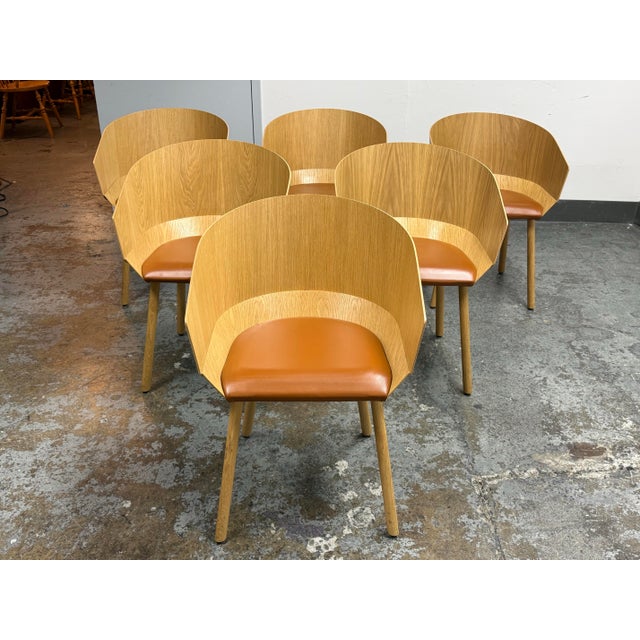 Design Plus Gallery presents a Set of Six CH04 Houdini Armchair by Stefan Diez from E15. Designed in 2009, the chairs are...