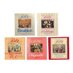 Mid 20th Century the London Ritz 5-Star Luxury Hotel Book Collection by Helen Simpson and Jennie Reekie - 5 Piece Set
