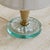 Mid 20th Century Italian Ivory Lacquered Metal + Glass Table Lamp with String Shade, 1950s For Sale - Image 5 of 7