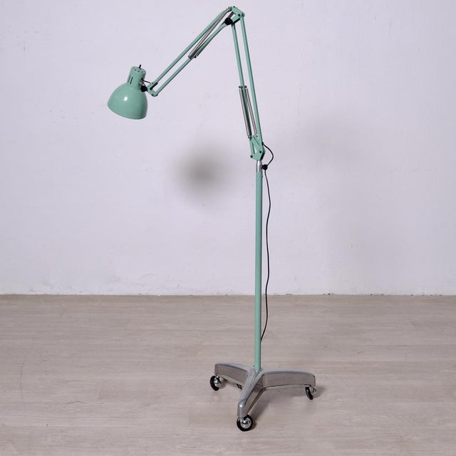 Italian Medical Lamp on Wheels, 1960s For Sale - Image 13 of 18