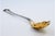 Silver Olive Spoon with Golden Shell and Grooves For Sale - Image 5 of 9